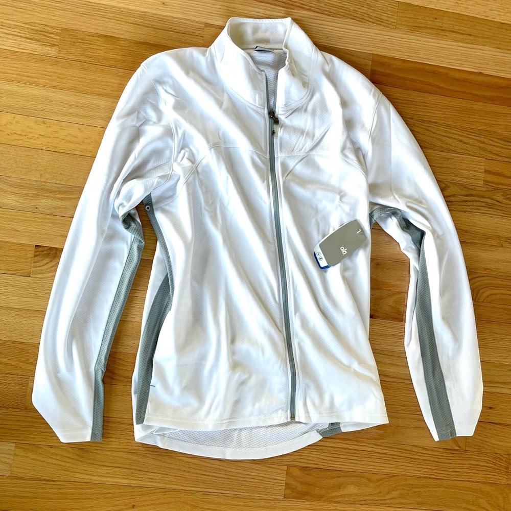 ALO CoolFit Full Zip Track Jacket NWT Men's Blue 
Lightweight Performance Sport